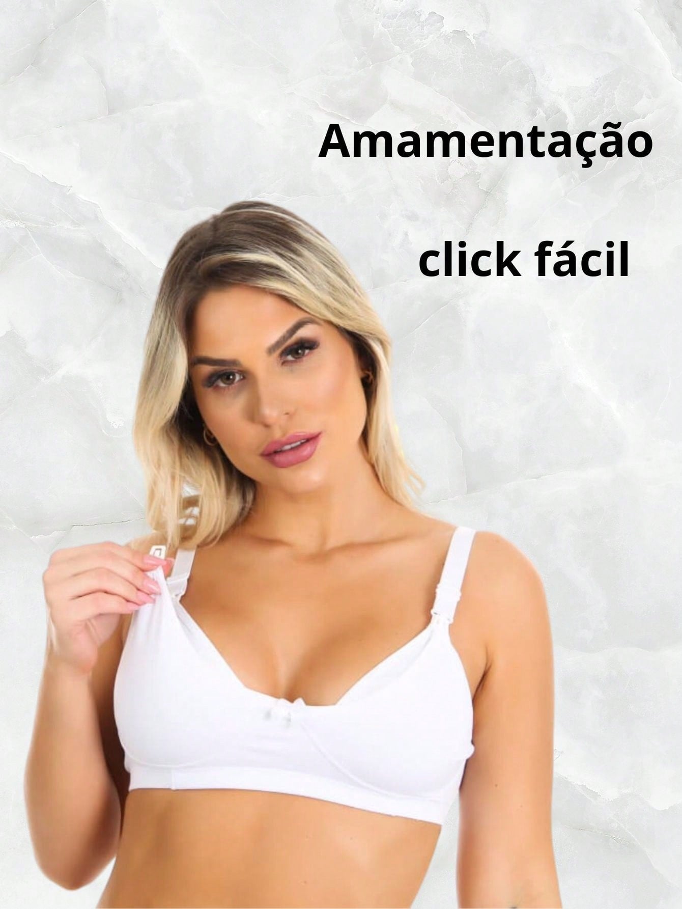Kit 3 Sutiãs Amamentação Pós Parto Alça Reforçada Gestante - AmaLiz