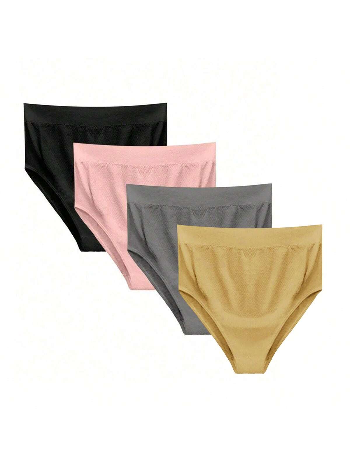 Kit 4 Calcinha Gestante Alta Pós-parto Hot Pants Maternidade