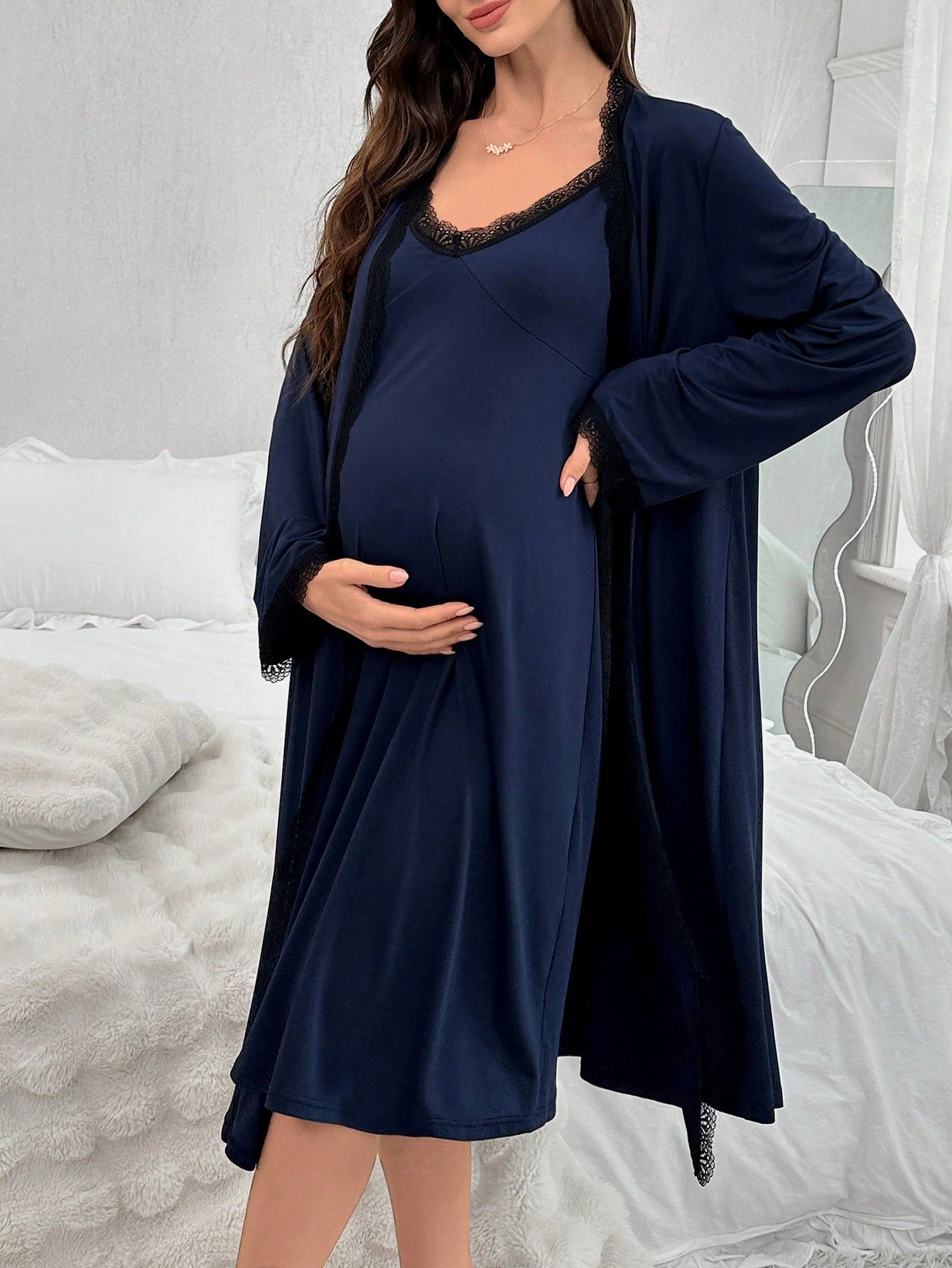 Conjunto Camisola Maternidade Luxo