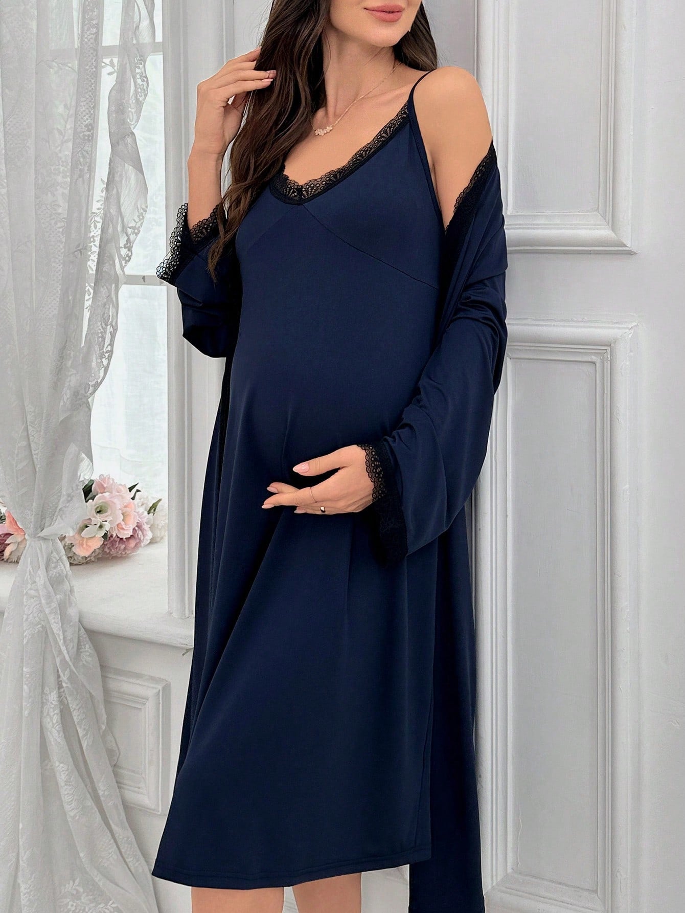 Conjunto Camisola Maternidade Luxo