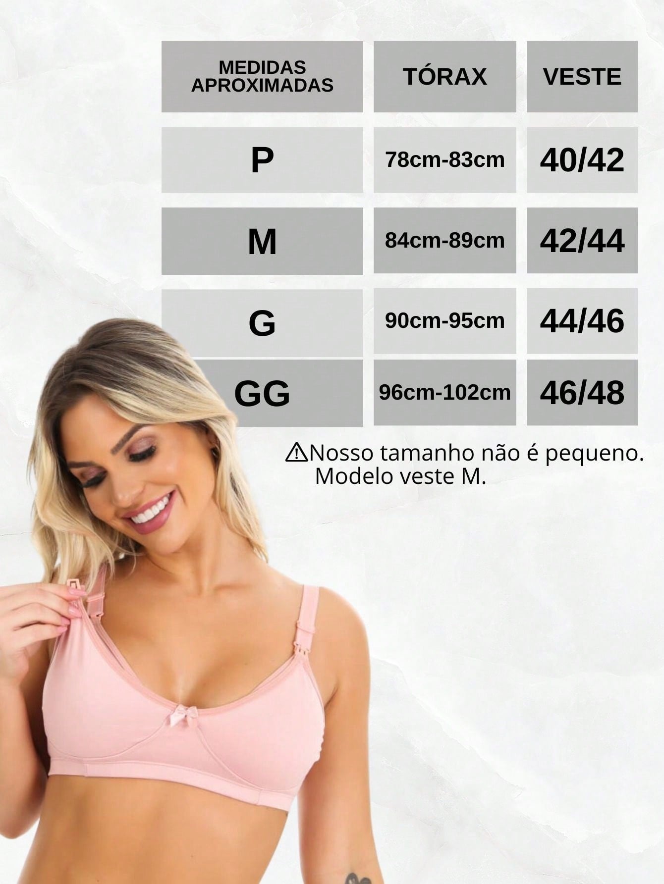 Kit 3 Sutiãs Amamentação Pós Parto Alça Reforçada Gestante - AmaLiz