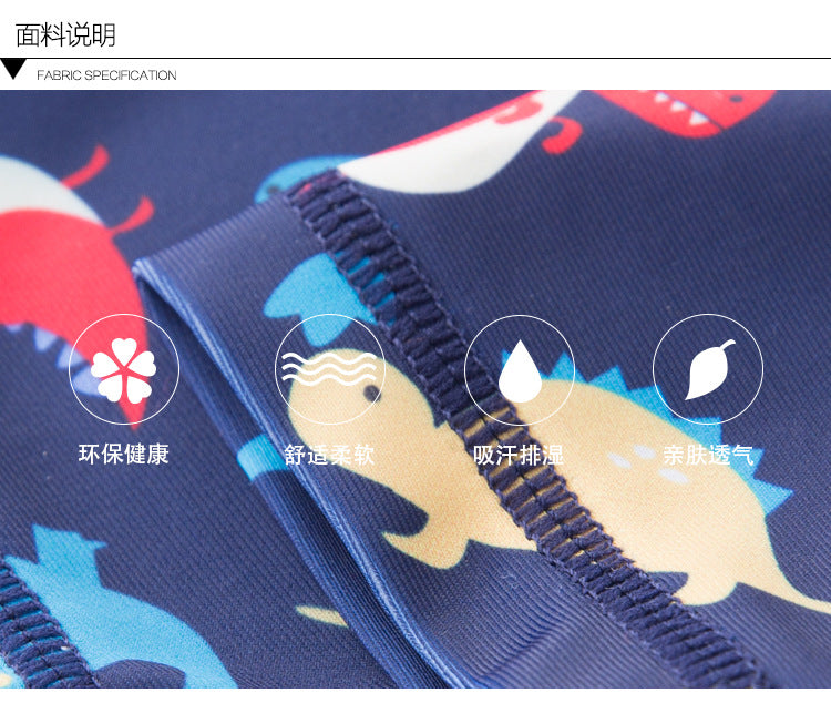 2024 baby boys girls swimwear with cap surfing Wear  swimming suit infant toddler kids children Sunscreen beach bathing Suit