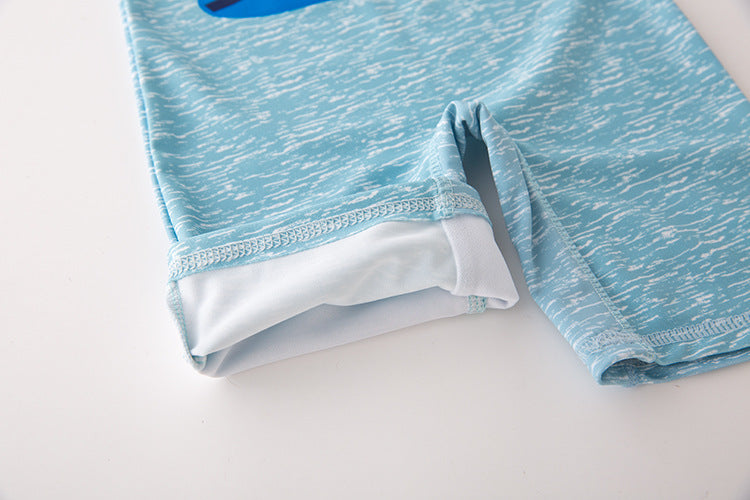 2024 baby boys girls swimwear with cap surfing Wear  swimming suit infant toddler kids children Sunscreen beach bathing Suit