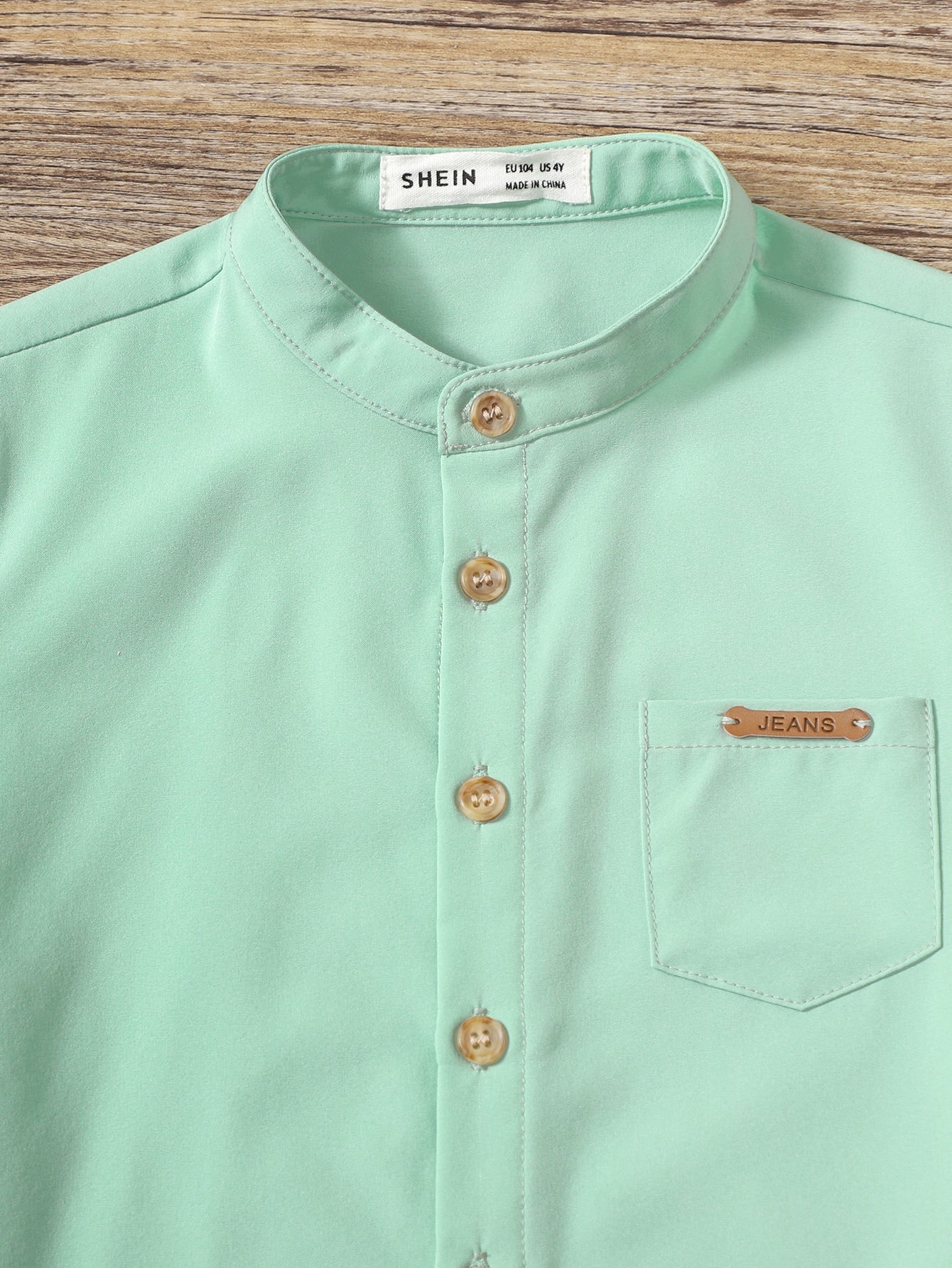 Camisa Com Detalhe De Remendo E Shorts Com Estampa Xadrez Para Menino Jovem