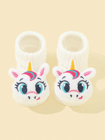 2 Pares Bebê Unicórnio De Desenho Animado Respirável