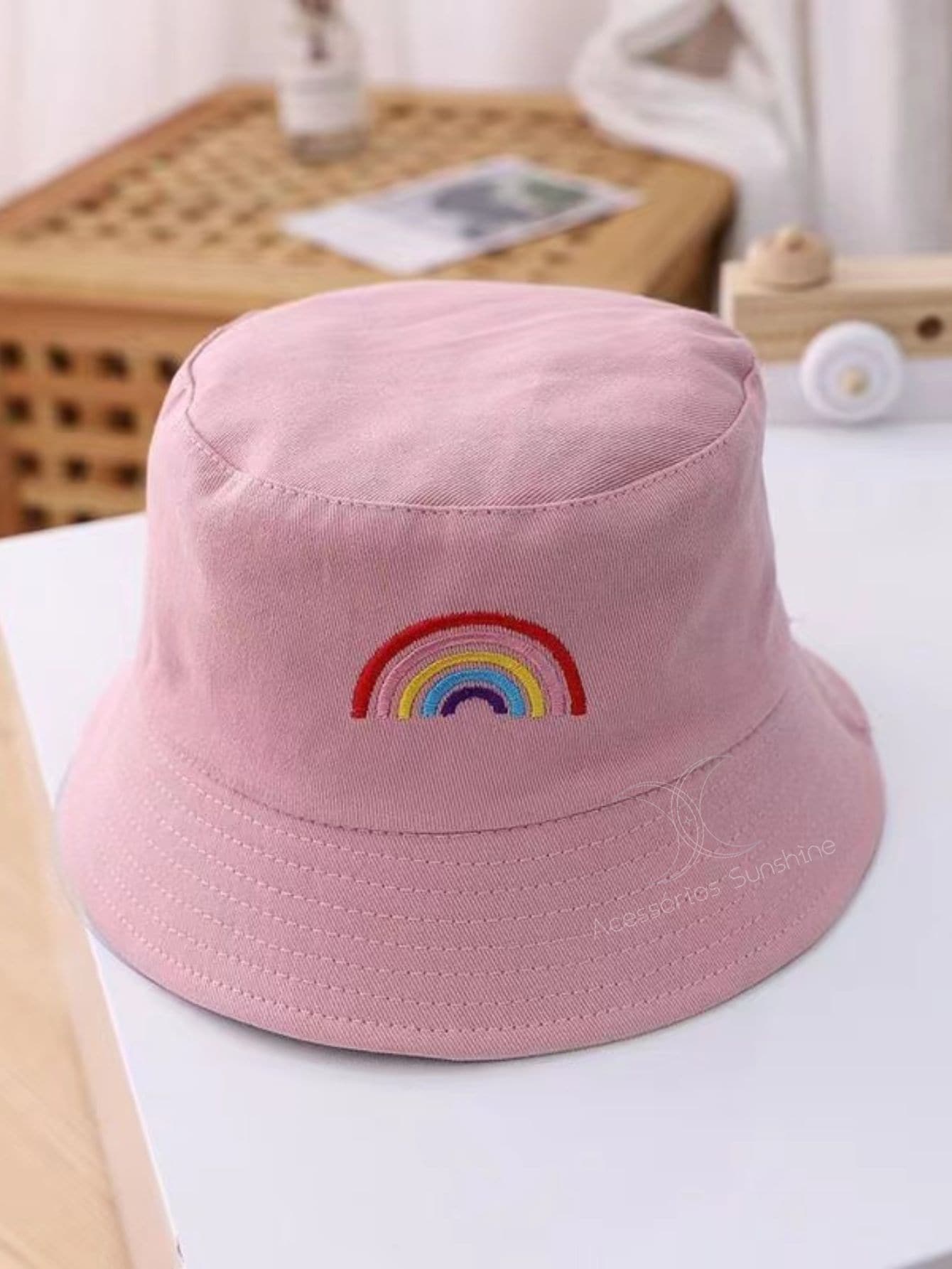 Chapéu Infantil Boné Cata Ovo Bucket Hat Criança Proteção Solar / chapéu de Pescador para Bebê-3-10 anos