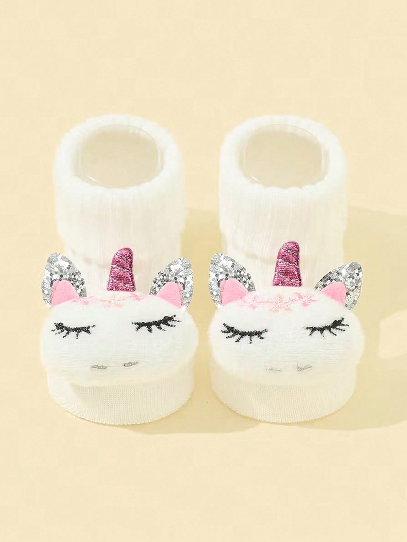 2 Pares Bebê Unicórnio De Desenho Animado Respirável