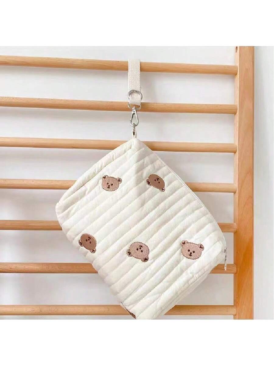 1 Peça Bolsa De Armazenamento De Fraldas Portátil E Fashion Para Mãe E Bebê, Pode Ser Pendurada No Carrinho Quando