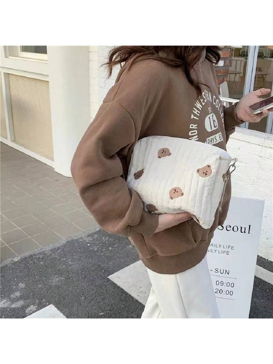 1 Peça Bolsa De Armazenamento De Fraldas Portátil E Fashion Para Mãe E Bebê, Pode Ser Pendurada No Carrinho Quando