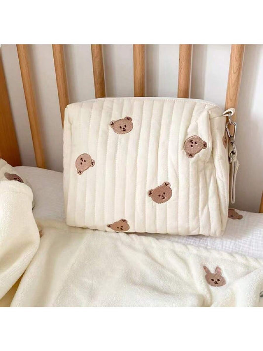 1 Peça Bolsa De Armazenamento De Fraldas Portátil E Fashion Para Mãe E Bebê, Pode Ser Pendurada No Carrinho Quando