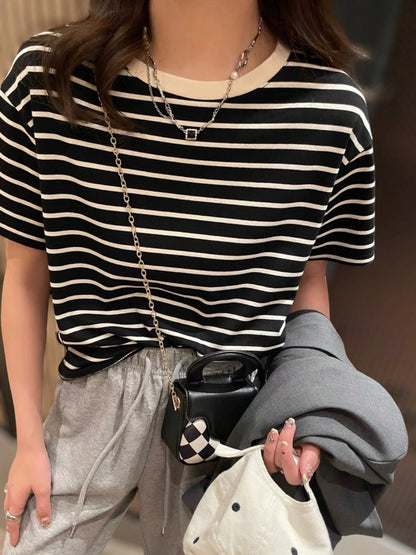 Blusa Clássica de Listras