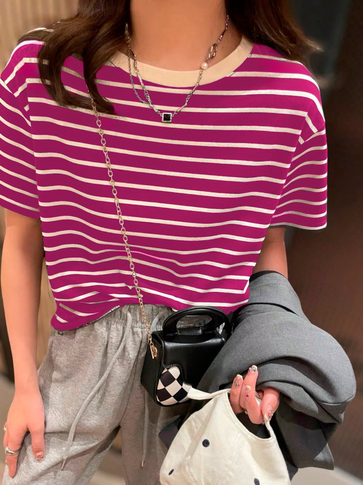 Blusa Clássica de Listras
