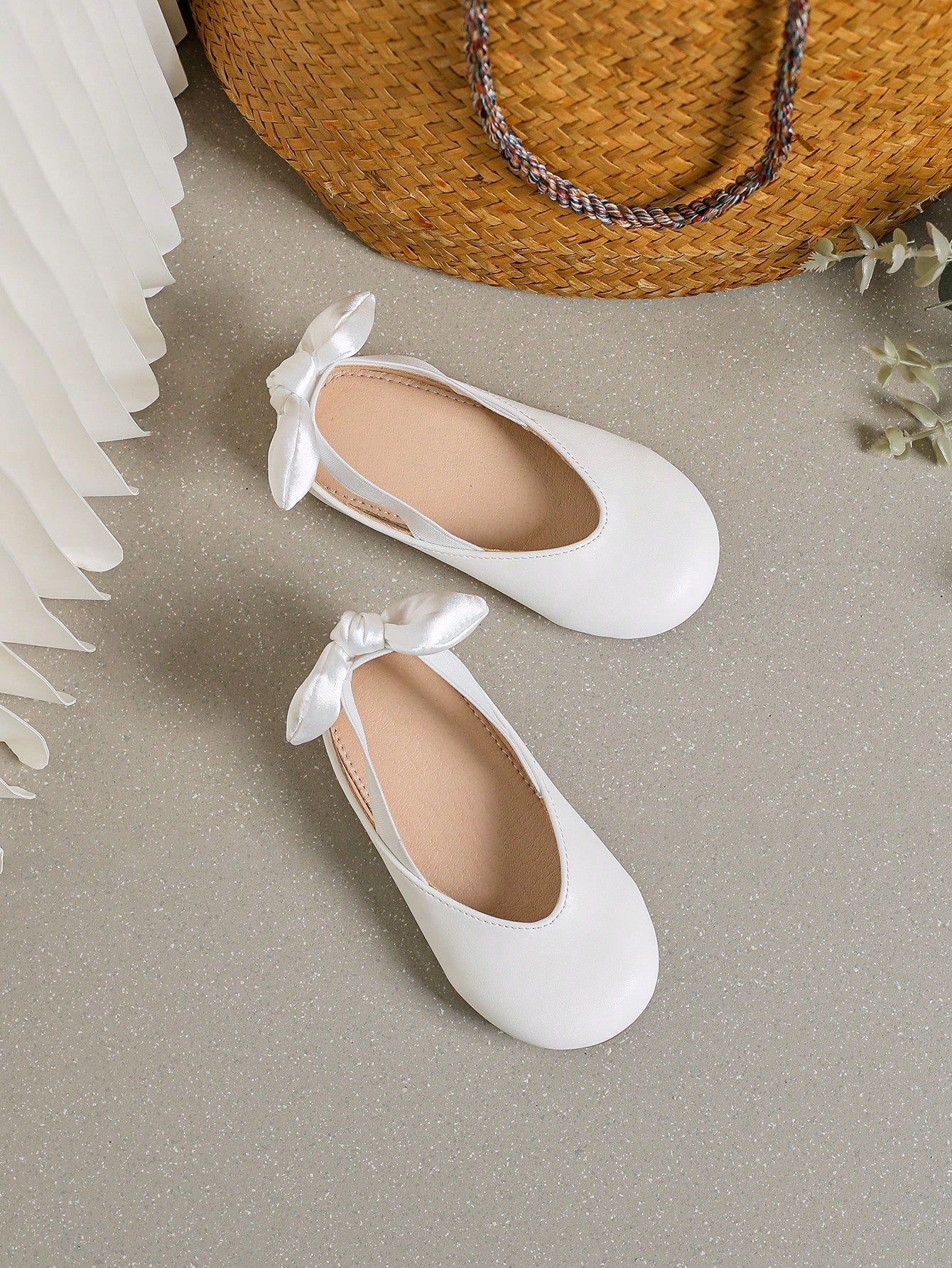 Sapatilha Bebê Menina Metálico Decoração De Arco Respirável Festa Flats Slingback Para Verão