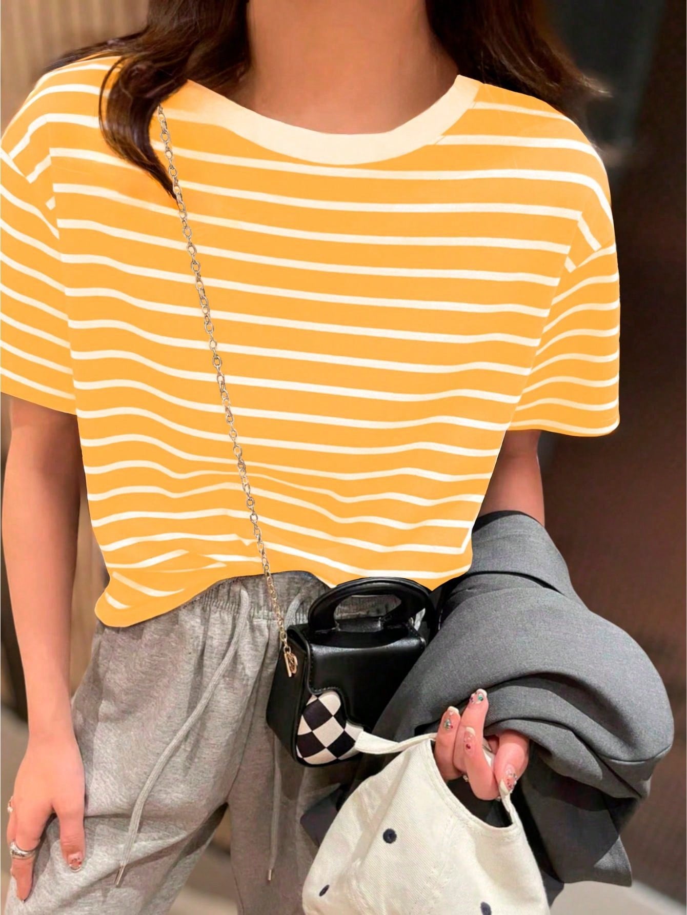 Blusa Clássica de Listras