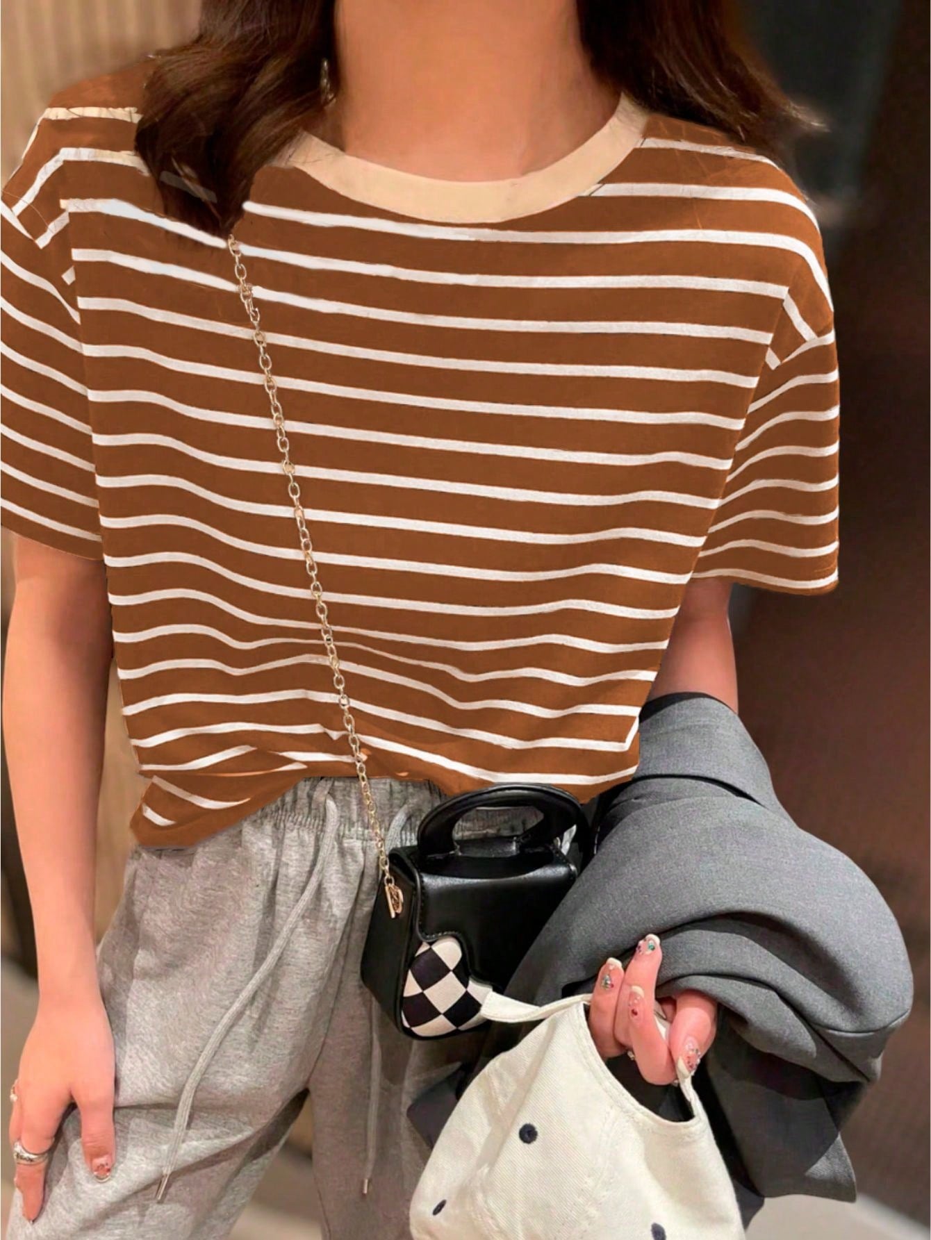 Blusa Clássica de Listras