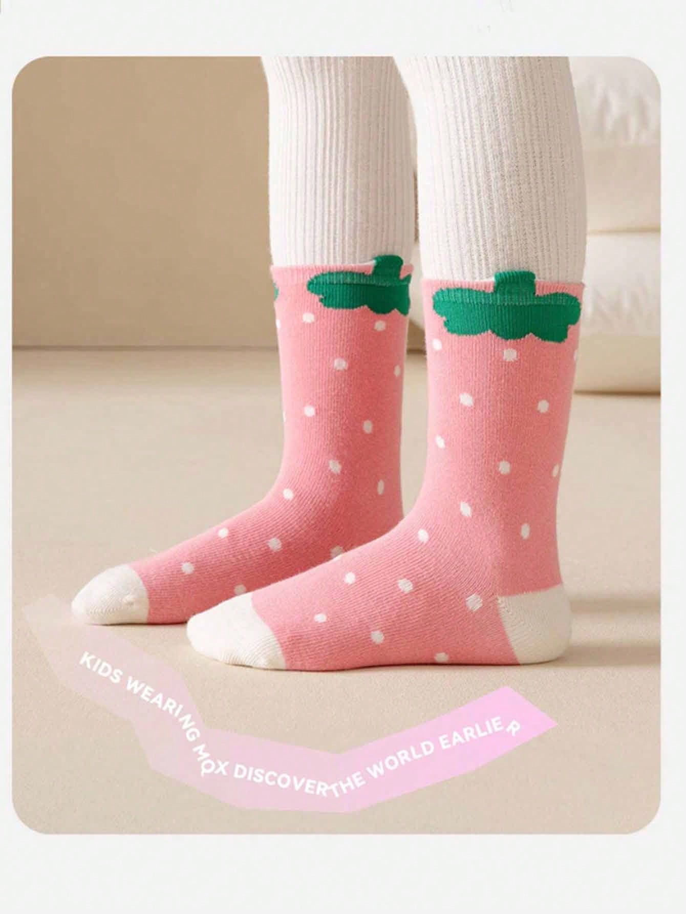 5 Pares De Meias De Cano Médio Para Meninas Para Bebês, Crianças Pequenas, Crianças, Estilos De Primavera, Outono E Inverno, Com Detalhes De Renda