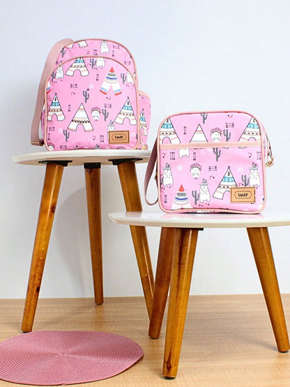 Mochila Maternidade Frasqueira lancheira Bebê Menino menina Escolinha creche