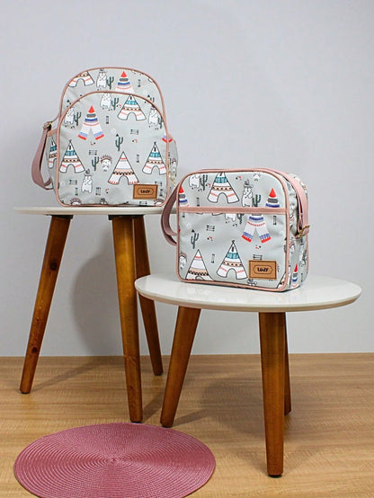 Mochila Maternidade Frasqueira lancheira Bebê Menino menina Escolinha creche
