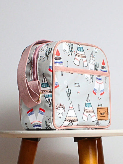 Mochila Maternidade Frasqueira lancheira Bebê Menino menina Escolinha creche
