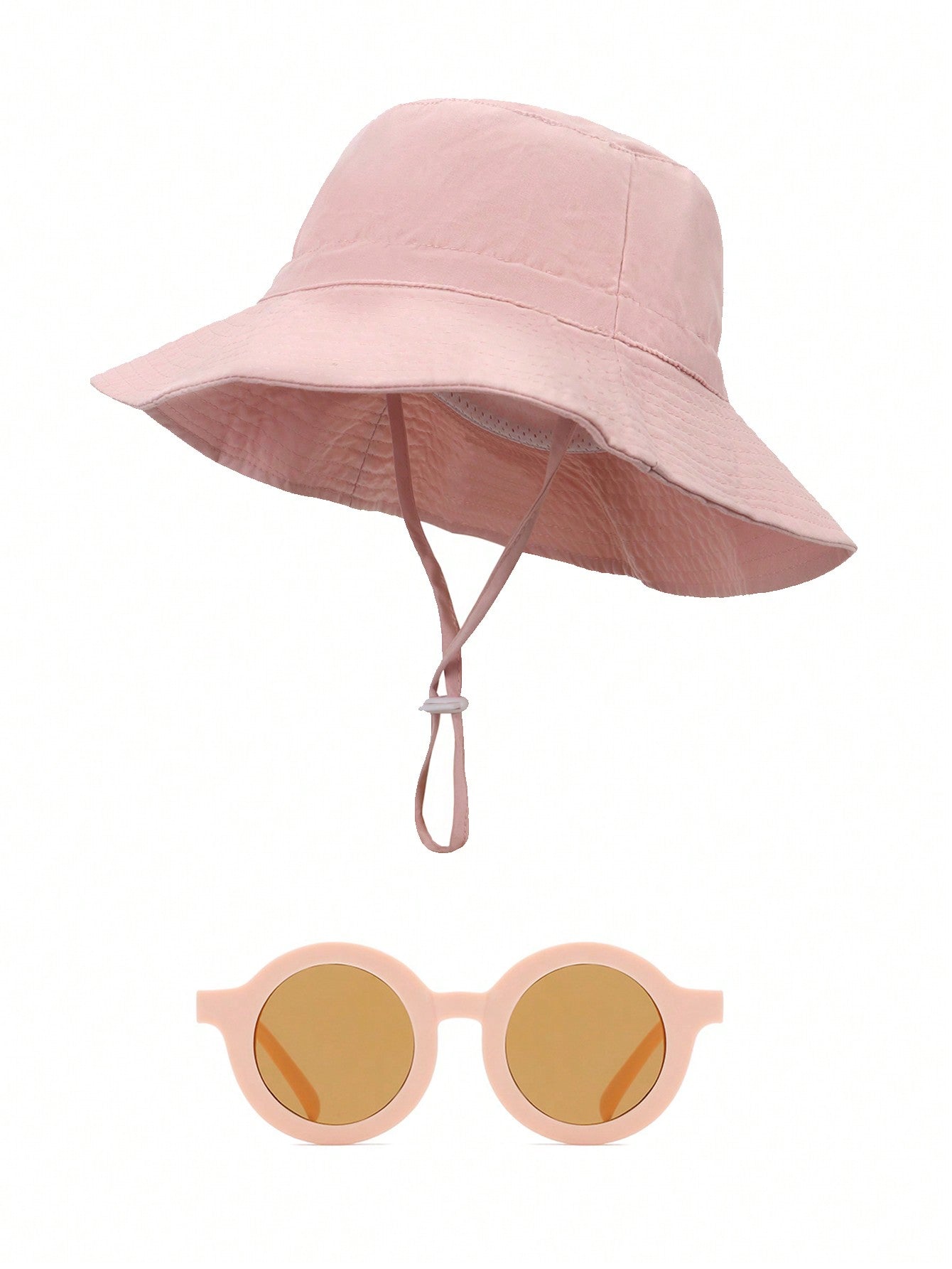 1 Conjunto Chapéu De Sol Para Bebê Com Óculos De Sol