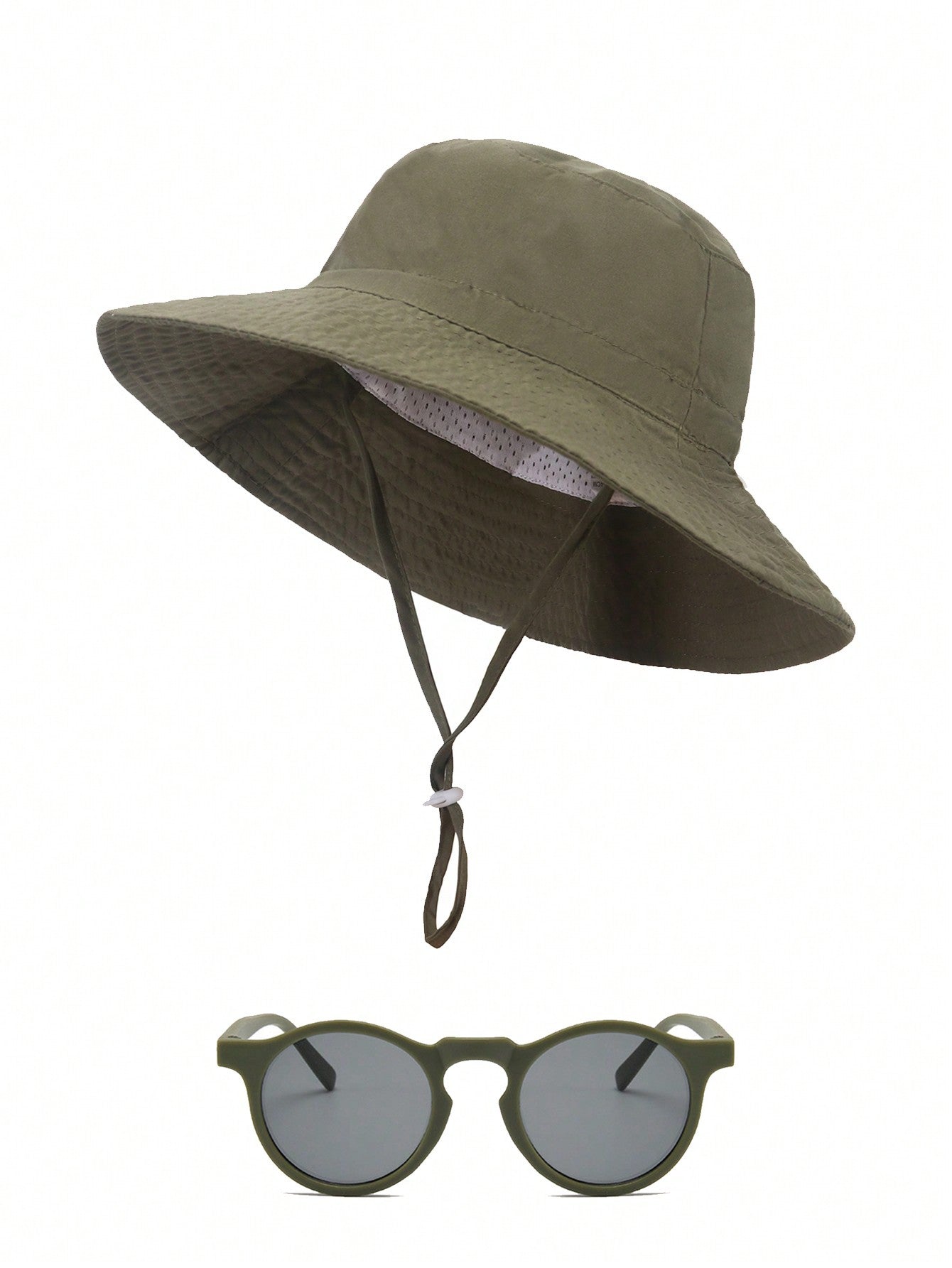 1 Conjunto Chapéu De Sol Para Bebê Com Óculos De Sol