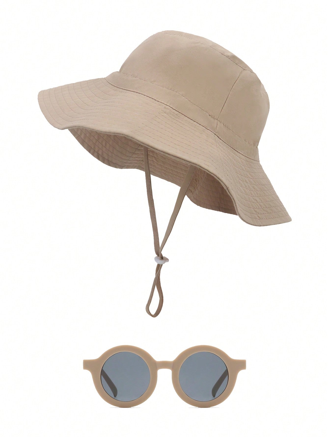 1 Conjunto Chapéu De Sol Para Bebê Com Óculos De Sol