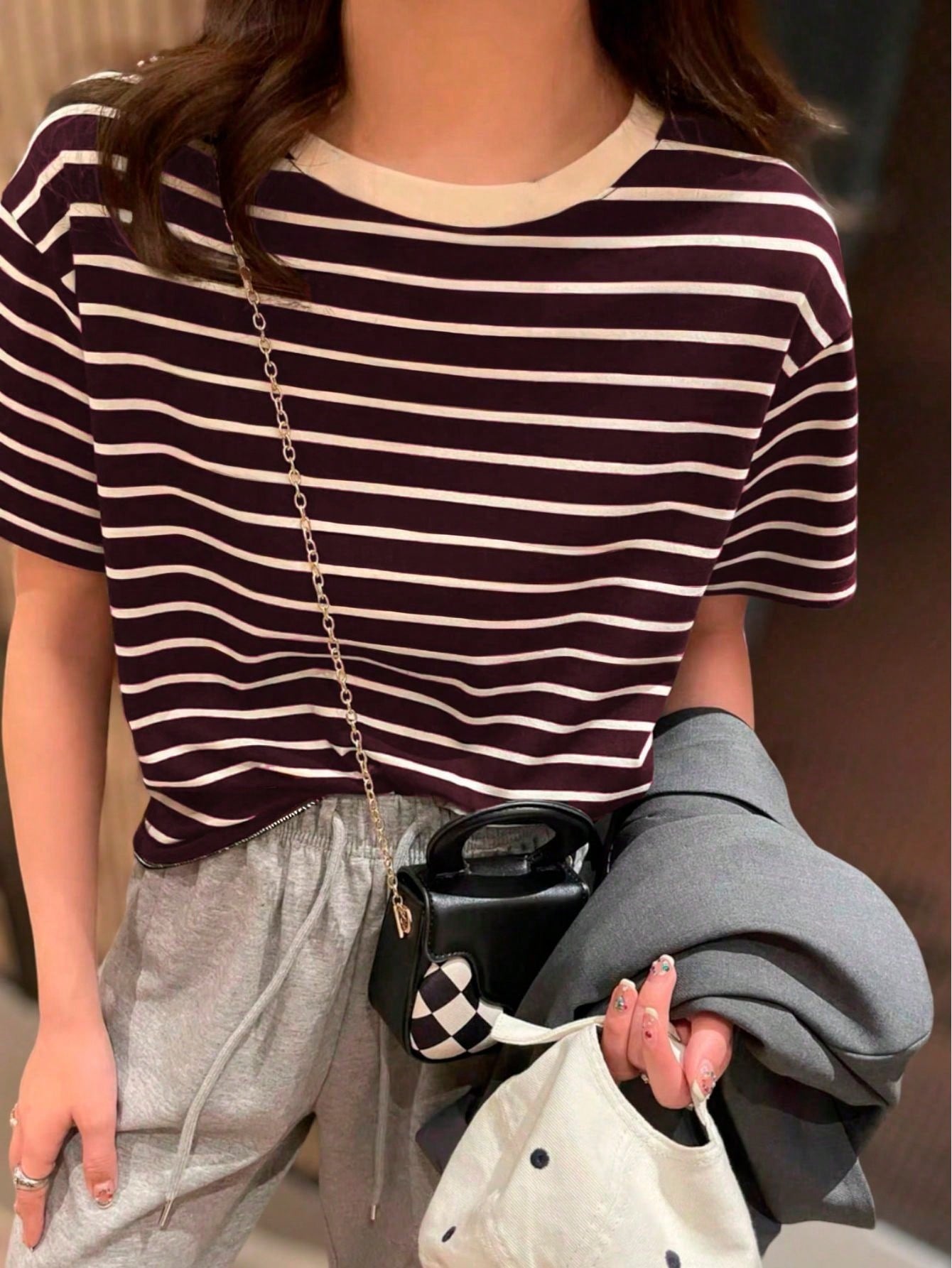 Blusa Clássica de Listras