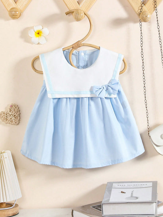 Souflis Vestido de Bebê Menina com Decoração de Borboleta Fresco e Adorável