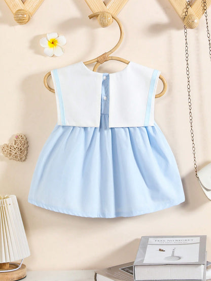 Souflis Vestido de Bebê Menina com Decoração de Borboleta Fresco e Adorável