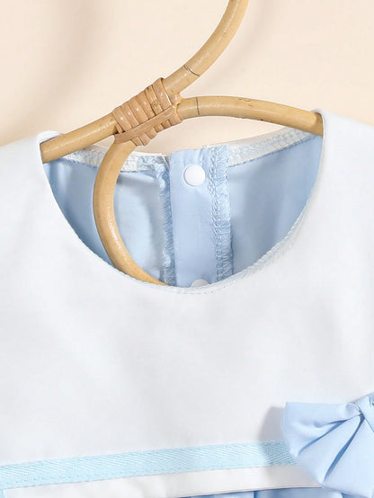 Souflis Vestido de Bebê Menina com Decoração de Borboleta Fresco e Adorável