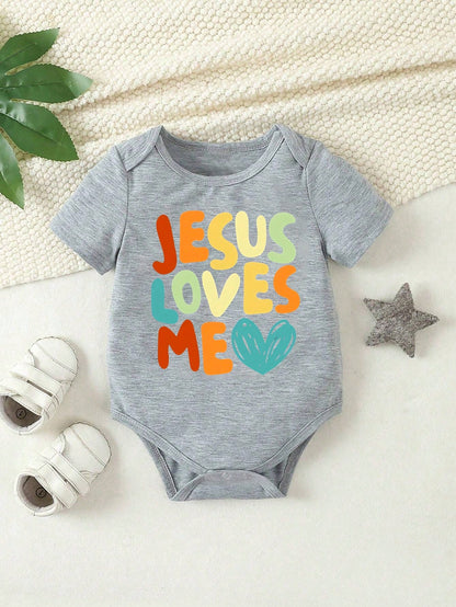 Bodysuit de Bebê Menino 1 Peça Bodysuit Curto de Manga Curta com Estampa de Letra Frase Fofa de Tartaruga para o Verão