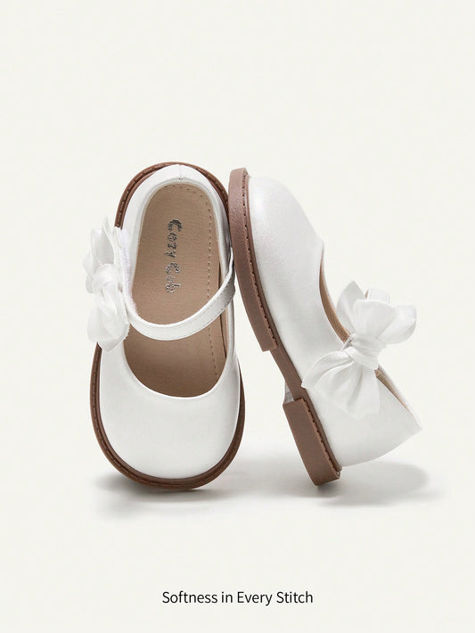 Sapatilha para bebê com Estilo de Princesa com Laço Adorável, Simples e Casual, Estilo Country