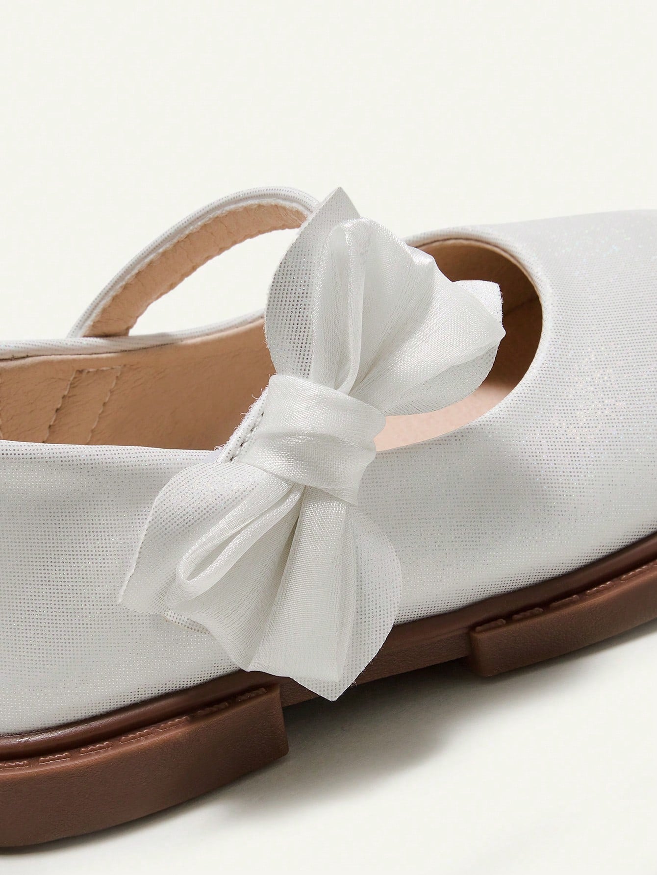 Sapatilha para bebê com Estilo de Princesa com Laço Adorável, Simples e Casual, Estilo Country