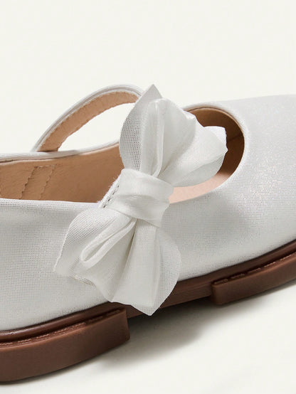 Sapatilha para bebê com Estilo de Princesa com Laço Adorável, Simples e Casual, Estilo Country