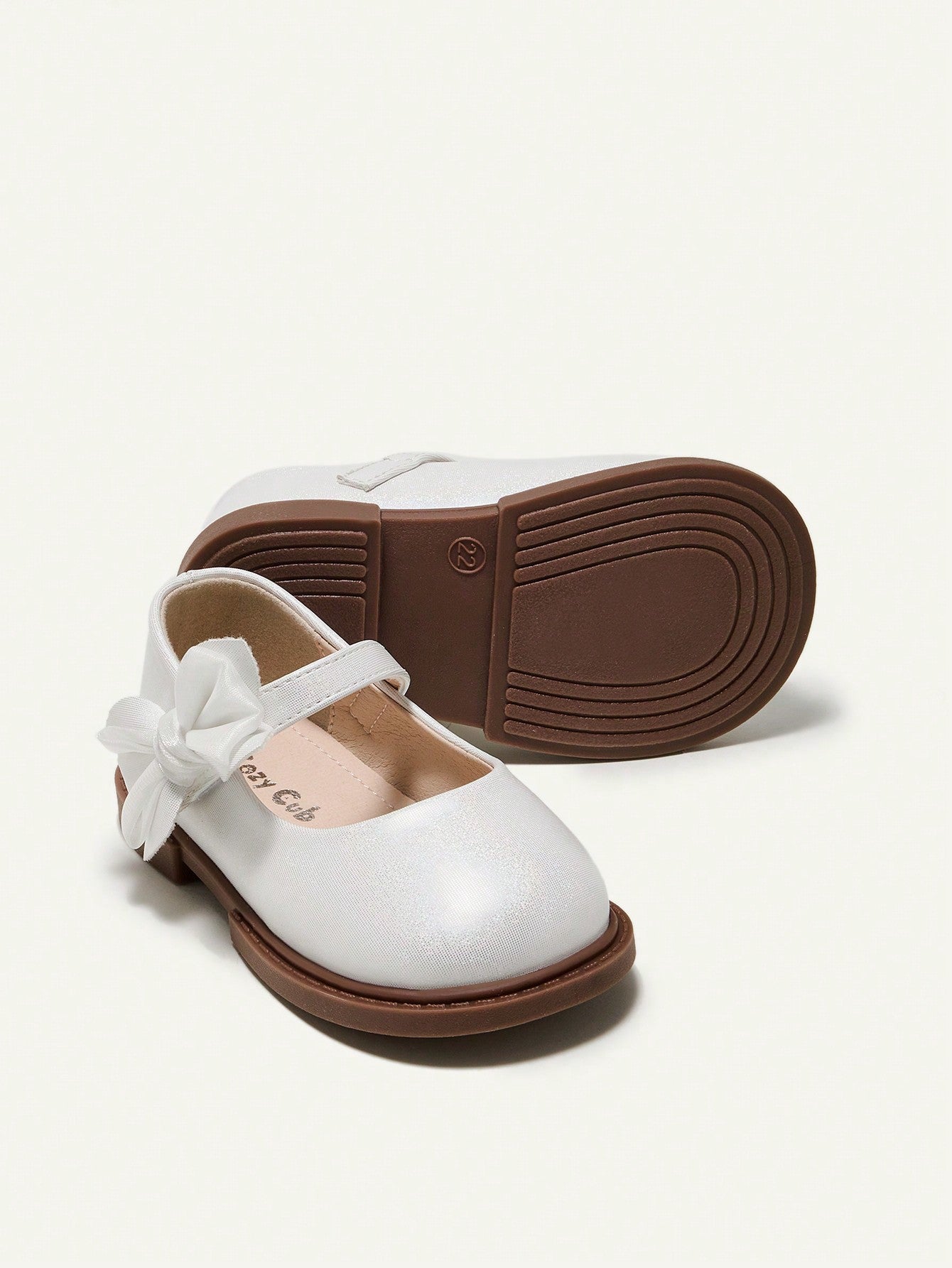 Sapatilha para bebê com Estilo de Princesa com Laço Adorável, Simples e Casual, Estilo Country