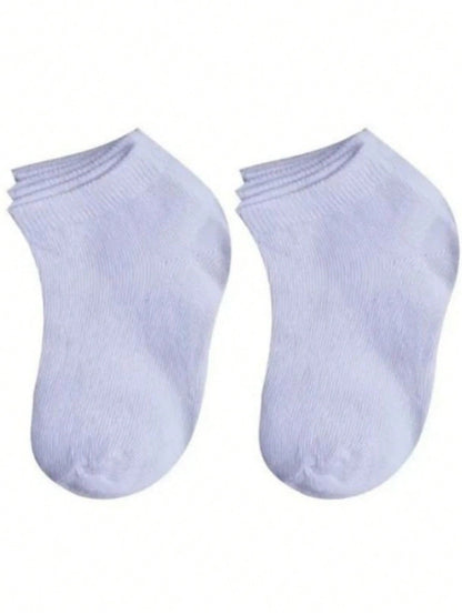 Kit 12 Pares Meia Infantil Cano Curto Branco Menino Menina