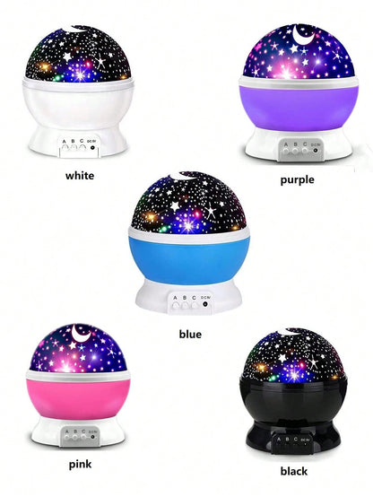 1 peça Luz de Projeção para Quarto Infantil, Luz Companheira do Sono da Criança, Rotação de 360°, Luz de Humor com Planeta Onírico e Céu Estrelado, Projetor de Céu Estrelado Romântico