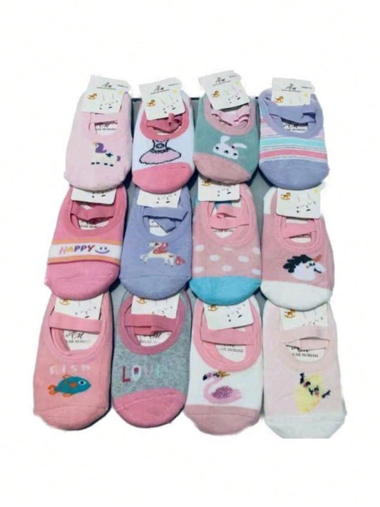 KIT 3 PARES Meia Sapatilha Pilate Infantil /Menina /Menino Antiderrapante 0 a 10 anos