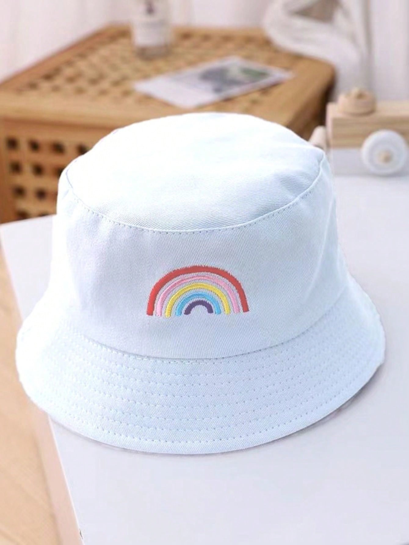 Chapéu Infantil Boné Cata Ovo Bucket Hat Criança Proteção Solar / chapéu de Pescador para Bebê-3-10 anos