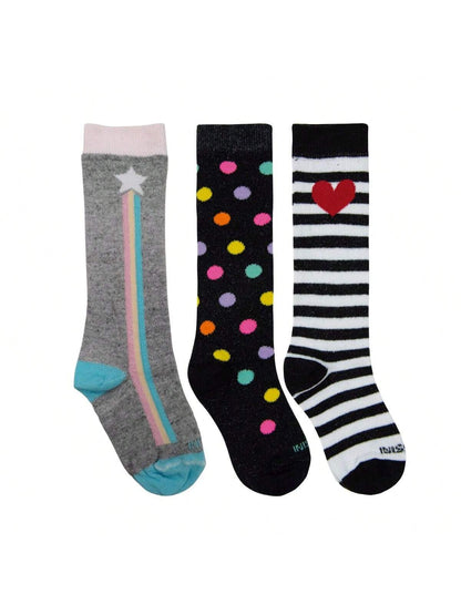 Kit 3 Pares de Meias Infantil Galocha Colorida