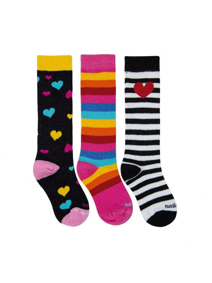 Kit 3 Pares de Meias Infantil Galocha Colorida