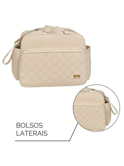 Kit Bolsa Maternidade Bolsa G e Mochila  LUXO
