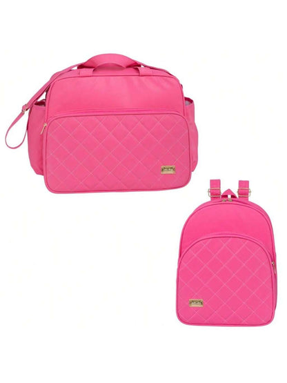 Kit Bolsa Maternidade Bolsa G e Mochila  LUXO