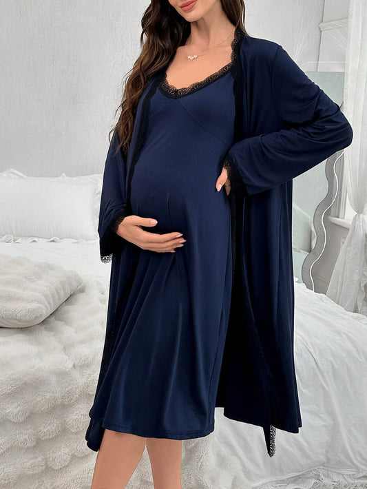 Conjunto Camisola Maternidade Luxo