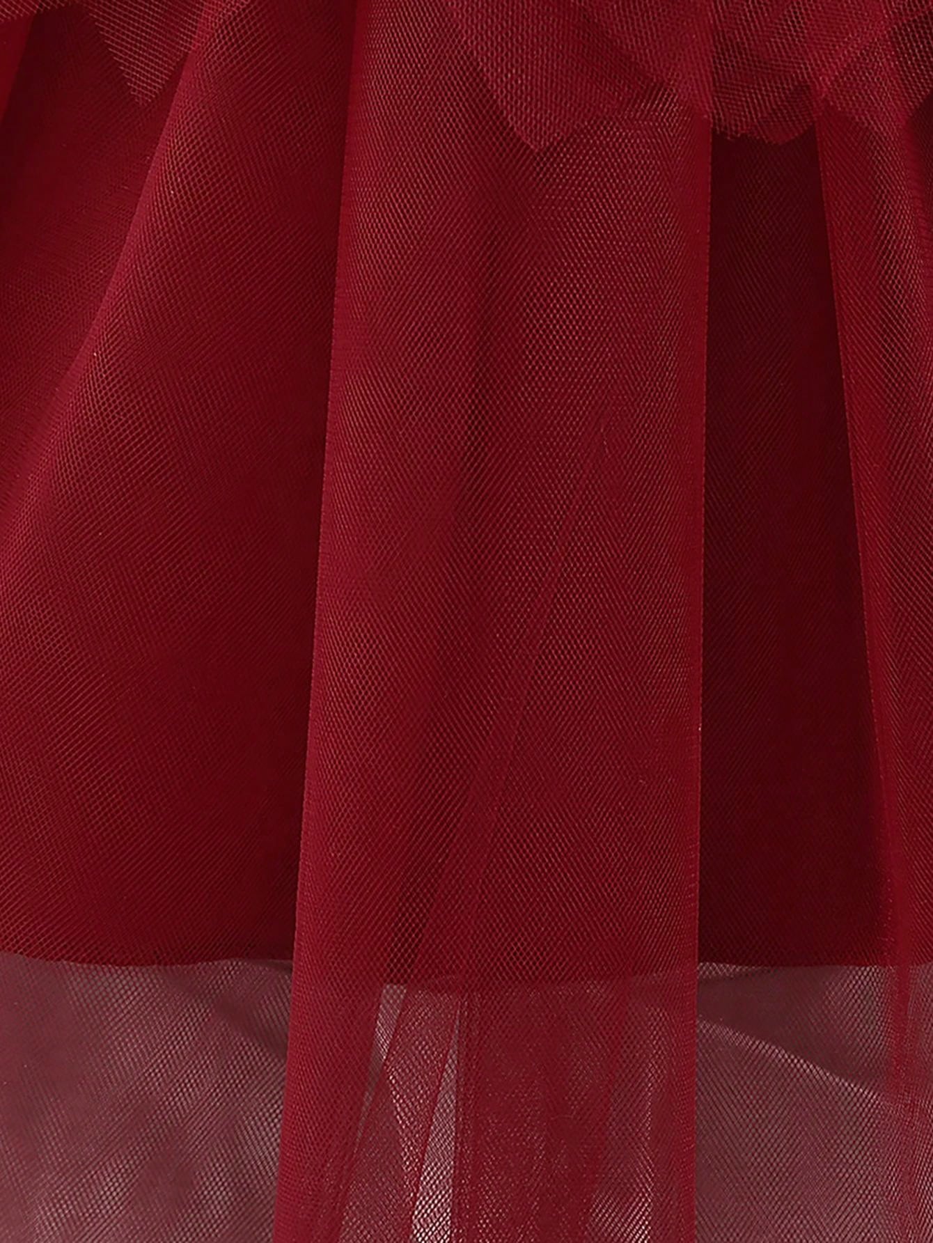 Vestido Formal para Bebê Menina, Tecido de Tule Estilo Doce com Decoração de Laço na Cintura, Adequado para Festa de Aniversário, Elegante e
