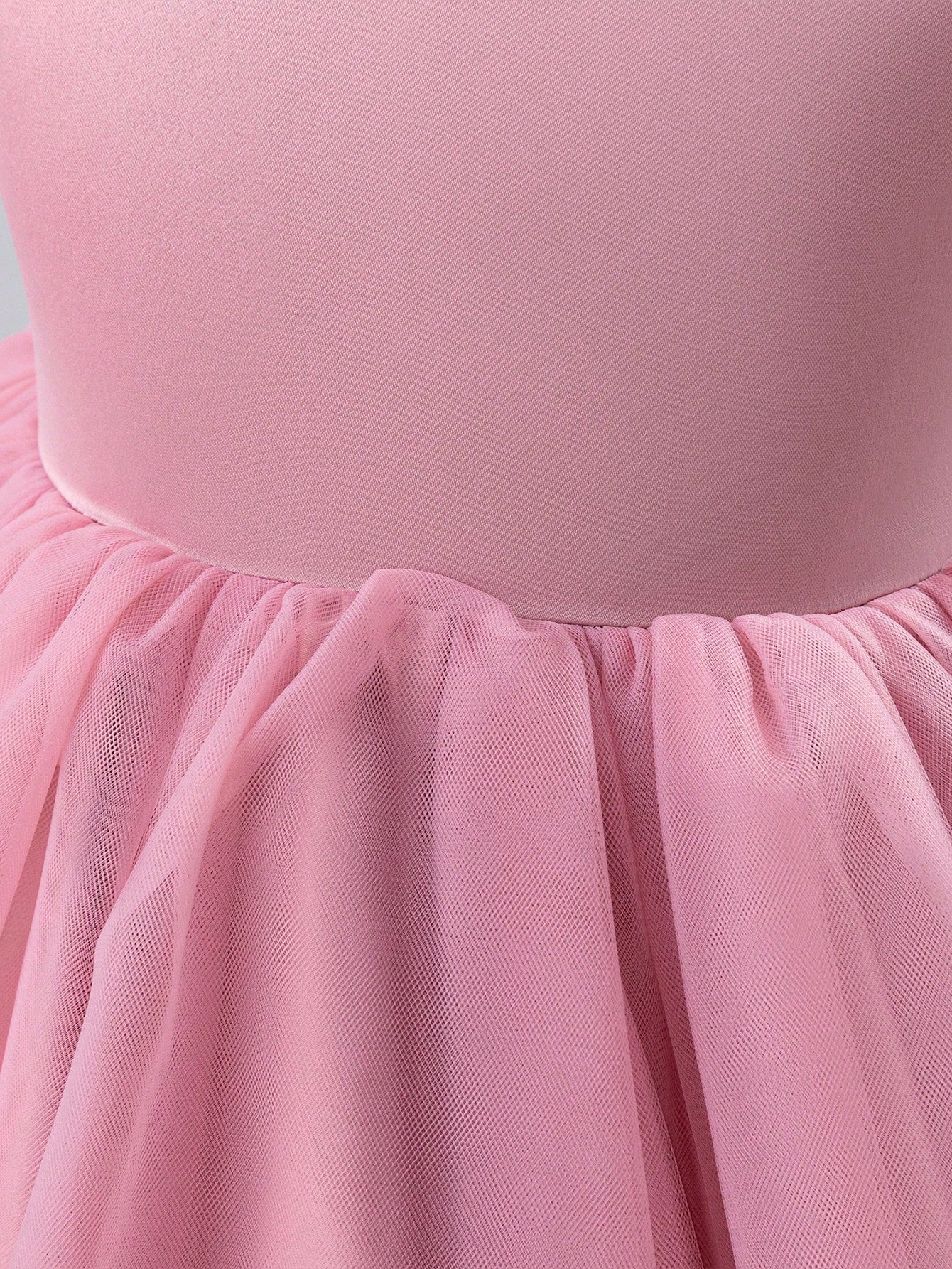 Vestido de Festa de Casamento e Desfile para Meninas, Sem Mangas, de Tule, para Todas as Estações