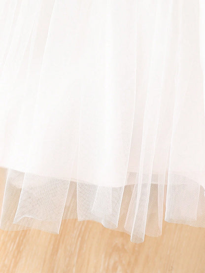 2 peças/Conjunto Vestido e Casaco de Jacquard Elegante de Pelúcia para Meninas Bebê, Adequado para Natal, Brincadeiras ao Ar Livre