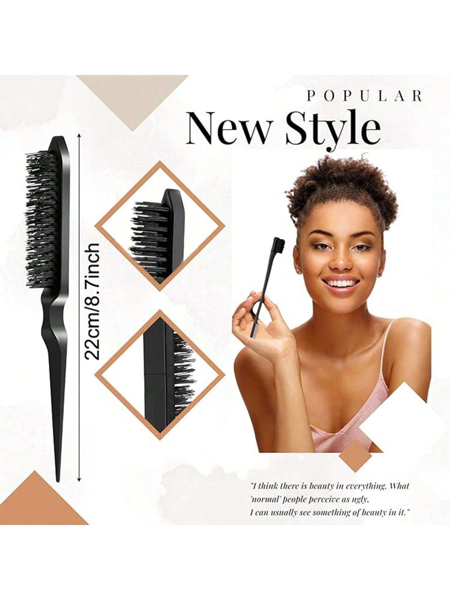 IKT Barra de Cera de Cabelo IKTY com Escovas de Cabelo para Penteado Repuxado - Pomada de Longa Duração para Estilo Livre de Frizz - Pentes Nutritivos para Cabelo e Peruca - Fixação o Dia Todo, Realça o Brilho