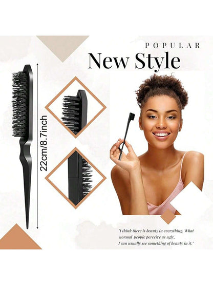 IKT Barra de Cera de Cabelo IKTY com Escovas de Cabelo para Penteado Repuxado - Pomada de Longa Duração para Estilo Livre de Frizz - Pentes Nutritivos para Cabelo e Peruca - Fixação o Dia Todo, Realça o Brilho