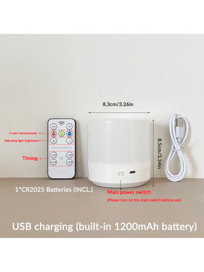 1 Peça Lâmpada de cabeceira com controle de toque mini USB com luz quente - Luminária noturna a LED alimentada por USB, cria um ambiente acolhedor no quarto e decoração doméstica, adequada para quarto, luz noturna infantil, quarto de bebê, adolescente e